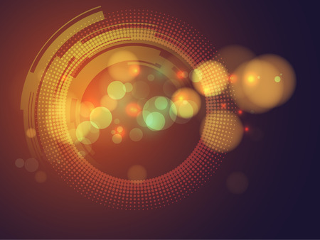 abstract bokeh defocus background with  technology concept  vector background for use as computer ,internet related conceptのイラスト素材