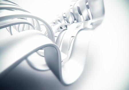 shiny metal plate wave abstract background for use as technology related conceptの写真素材