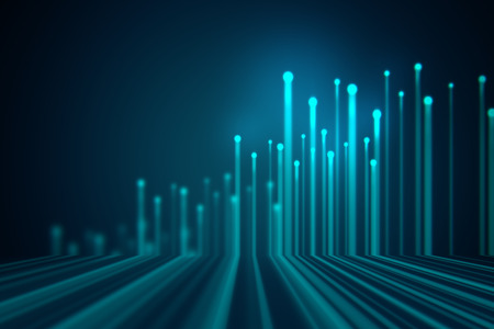 blue geometric abstract technology and science backgroundの写真素材