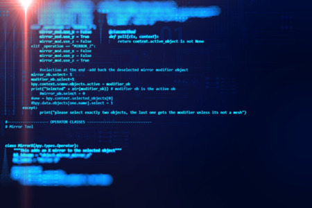 Programming code abstract technology background of software developer and  Computer script