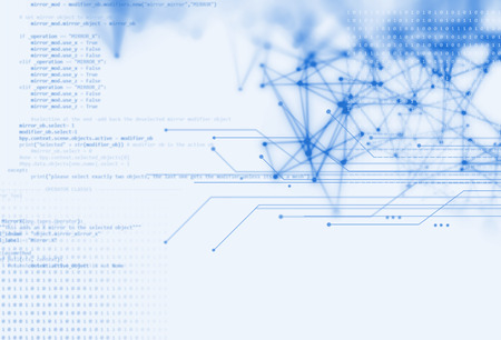 financial stock market graph on technology abstract background
