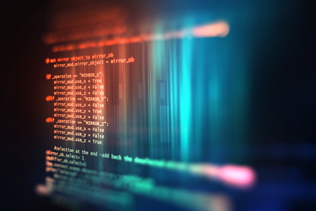 Programming code abstract technology background of software developer and  Computer script