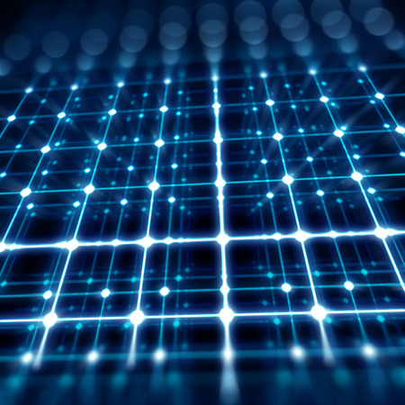 colorful  geometric grid and blur abstract  background for use  as technology or scientific conceptの写真素材