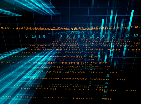 digital code number abstract background, represent  coding technology and programming languages.