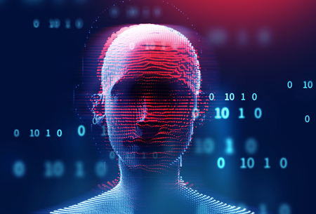 digital human hacker represent  danger of cyber criminal,hacker and ransomeware 3dillustration 