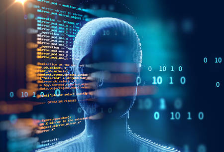 Programming code abstract technology background of software developer and  Computer script