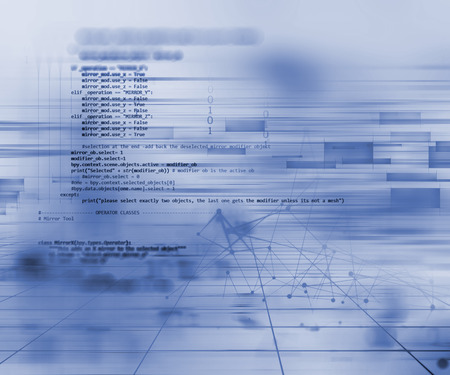 Programming code abstract technology background of software developer and  Computer scriptの写真素材