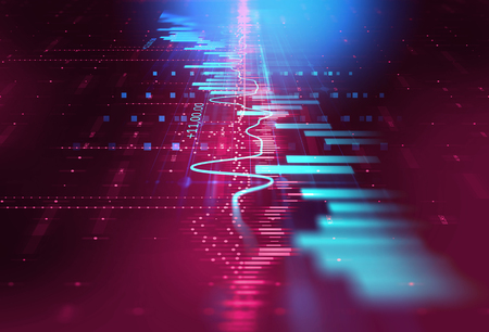 financial graph on technology abstract background represent financial crisis,financial meltdown