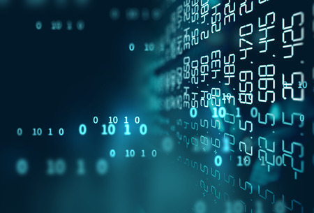 digital code number abstract background, represent  coding technology and programming languages.