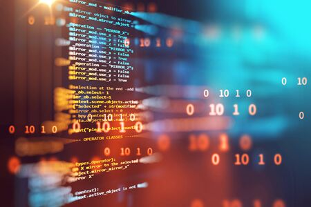 Programming code abstract technology background of software developer and  Computer scriptの写真素材