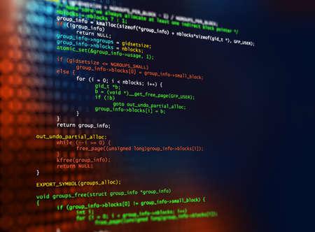 Programming code abstract technology background of software developer and  Computer script 3d...