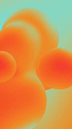 abstract gradient fluid shape background.mobile screen UI design 3d illustration.Colorful Background...