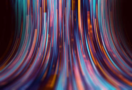 light speed streakgeometric abstract technology and science backgroundの写真素材