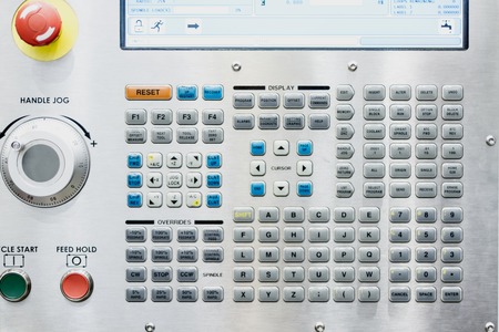 Control panel CNC for the heavy industryの写真素材