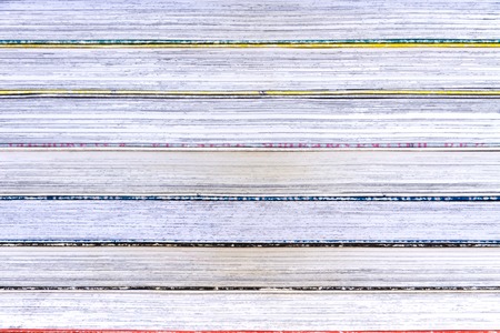 Colorful abstract lines of papers of stack of booksの写真素材