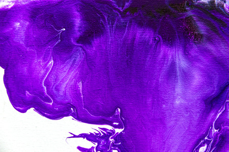Abstract art design paint picture illustrated motion of weather, earth surface or ocean waves with bright colorful colors, gradients: violet, purple and white. Abstract art background effect conceptの写真素材