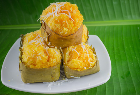 Tan banana dessertの写真素材