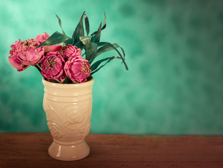 Lotus flower in a vase Steel Lifeの写真素材