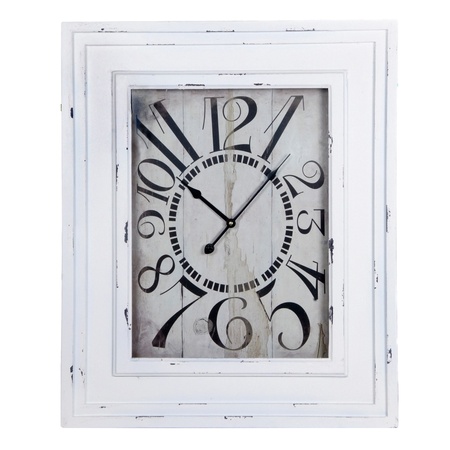 wall clock isolated on white backgroundの写真素材