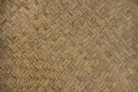 old bamboo woven textured pattern の写真素材