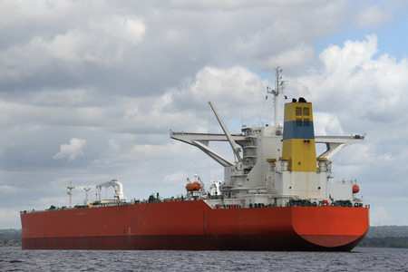 Large vessel sailing in water の写真素材