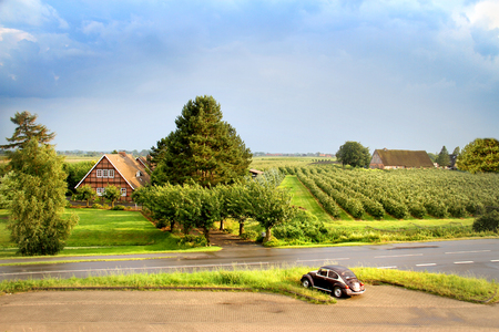beautiful landscape in Germany in summerの写真素材