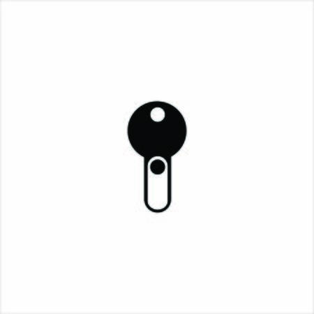 key on off logo icon vectorのイラスト素材