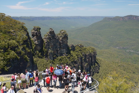 the three sisters, blue mountainのeditorial素材