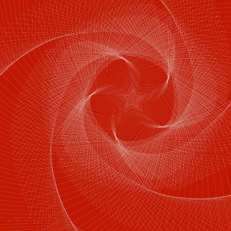 stream white stars on a red background. vectorのイラスト素材