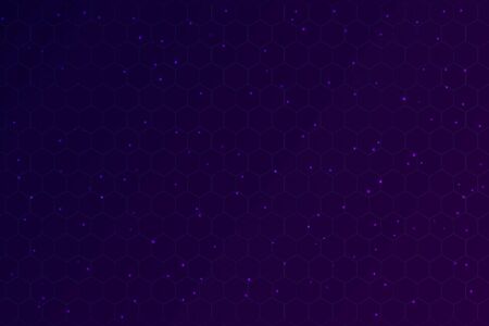 Hexagonal Border with Light Effects. Vector illustration for your partyのイラスト素材