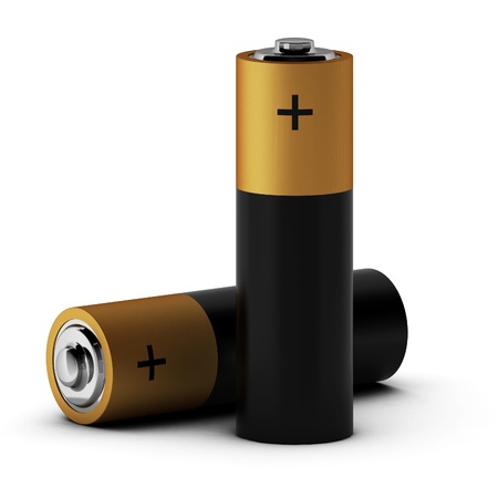 3d render of batteriesの写真素材