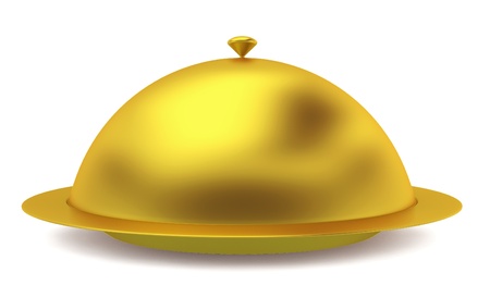 Cloche. 3d illustration on white background の写真素材