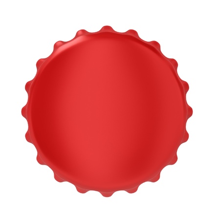 Bottle cap. 3d illustration on white background の写真素材