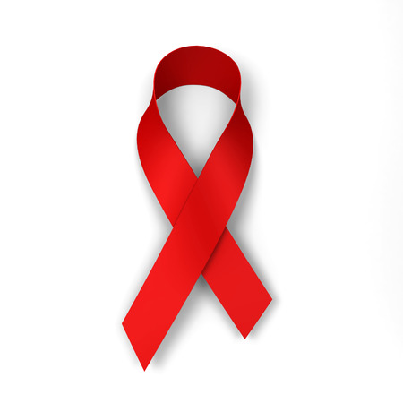 Awareness ribbon. 3d illustration isolated on white background