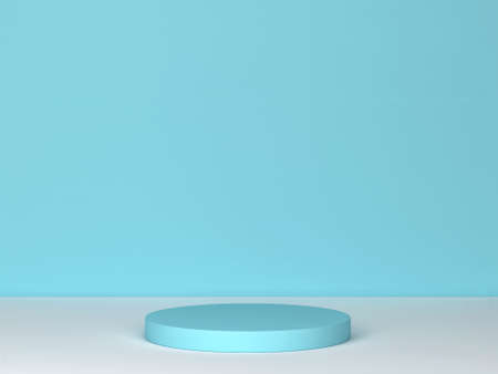 Abstract podium stage as a showcase for product design. Minimal scene. 3d illustrationの写真素材