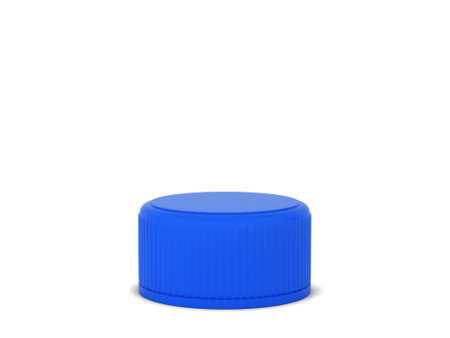 Blank plastic bottle cap. 3d illustration isolated on white backgroundの写真素材