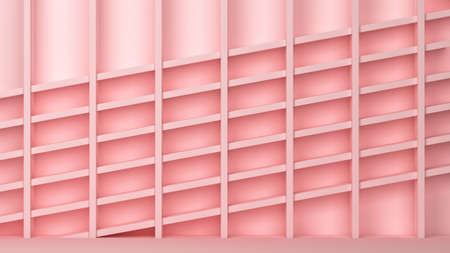 Abstract geometric primitive background. 3d illustrationの写真素材