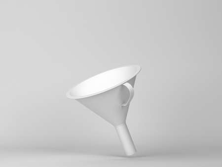 Funnel. Minimal scene. 3d illustrationの写真素材