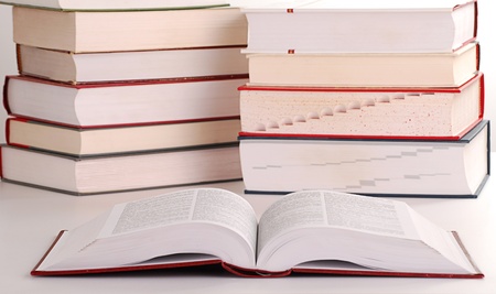 Composition with books