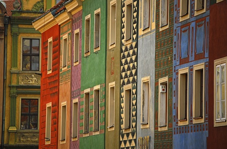 Architecture of Old Market in Poznan, Poland の写真素材