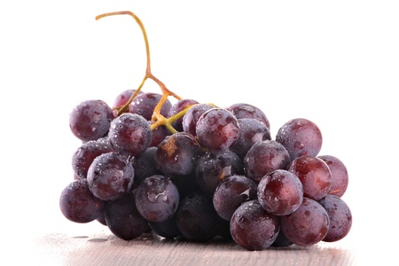 Grapes isolated on whiteの写真素材