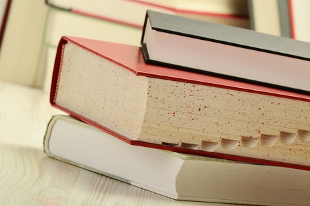 Composition with books on the table