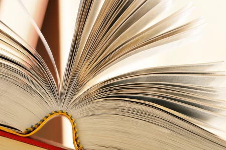 Composition with books on the tableの写真素材