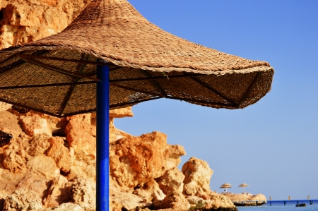 Sea beach during hot summer dayの写真素材