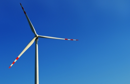 Wind turbines farm. Windmillの写真素材