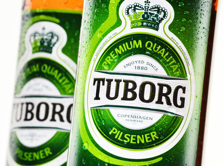 Tuborg, a Danish brewing company founded in 1873  in Hellerup, near Copenhagen  Part of the Carlsberg Group since 1970 のeditorial素材