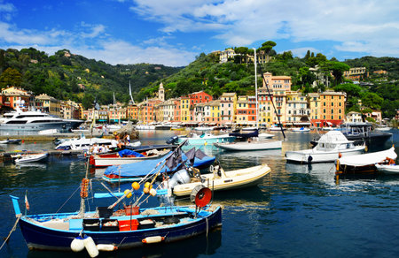 City of Portofino, Liguria, Italyのeditorial素材