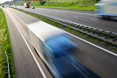 Four lane controlled-access highway in Poland.
