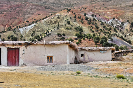 Landscape view of high Atlas Mountains, Morocco.の写真素材