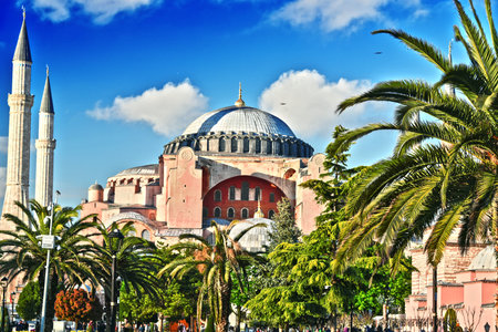 Hagia Sophia museum (Ayasofya Muzesi) in Istanbul, Turkeyのeditorial素材